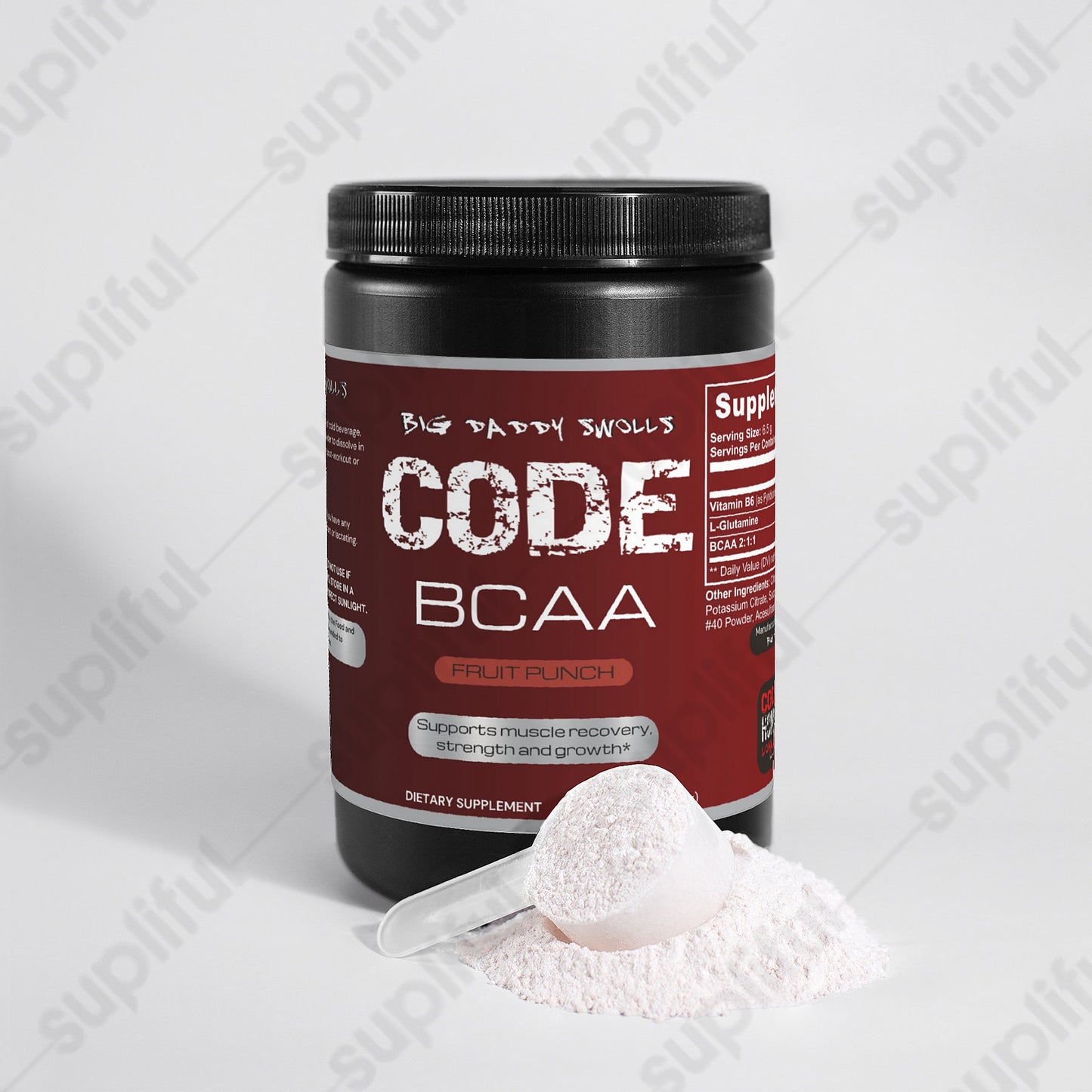 CODE Supplements - (Fruit Punch) BCAA Shock Powder
