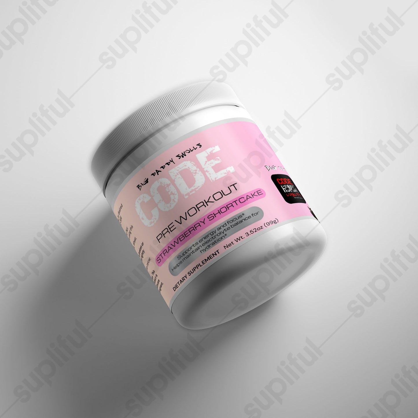 CODE Supplements - (Strawberry Shortcake) Pre Workout Energy Powder
