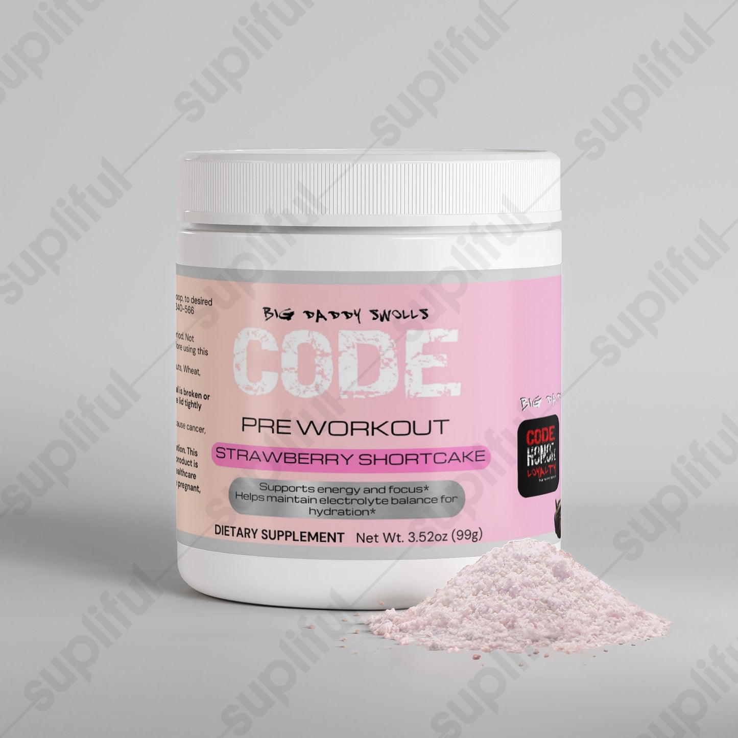 CODE Supplements - (Strawberry Shortcake) Pre Workout Energy Powder