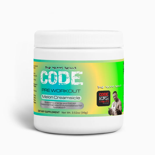 CODE Supplements - (Melon Creamsicle) Pre Workout Energy Powder