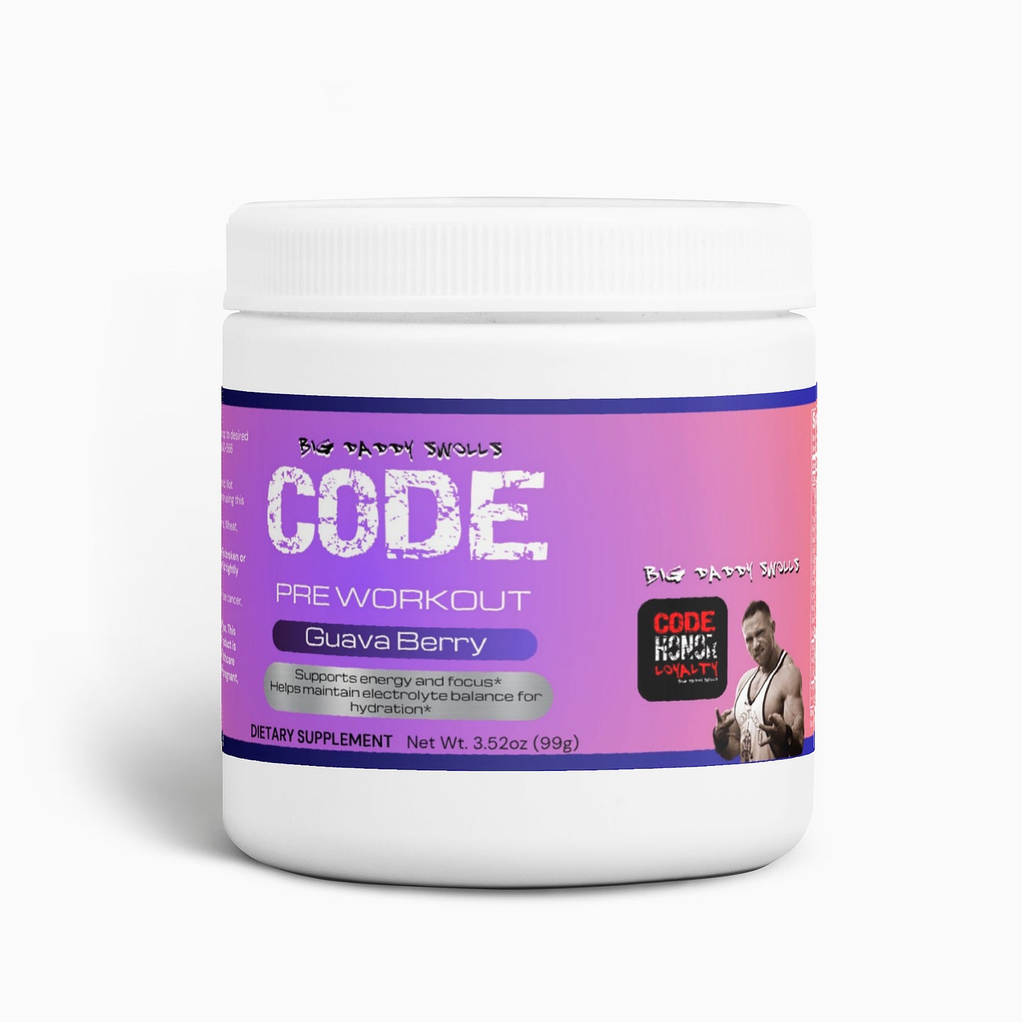 CODE Supplements - (Guava Berry) Pre Workout Energy Powder