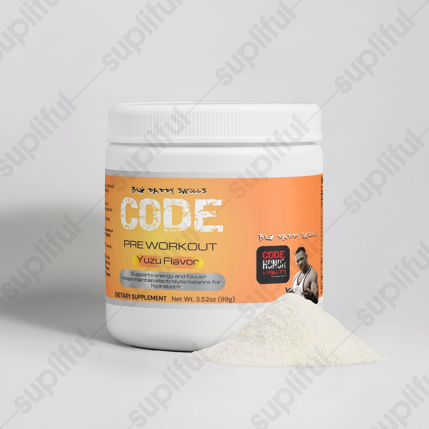 CODE Supplements - (Yuzu Flavor) Pre Workout Energy Powder