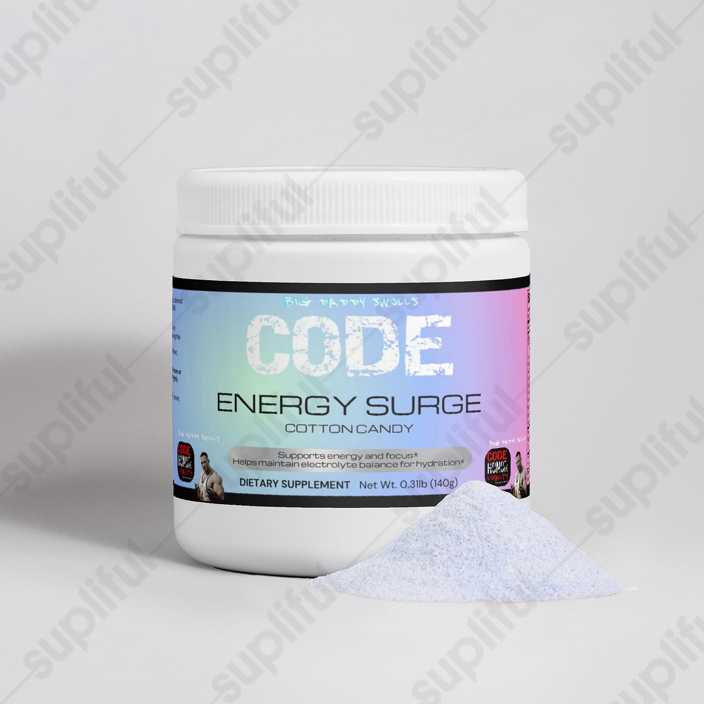 CODE Supplements - (Cotton Candy) Pre Workout Energy Powder