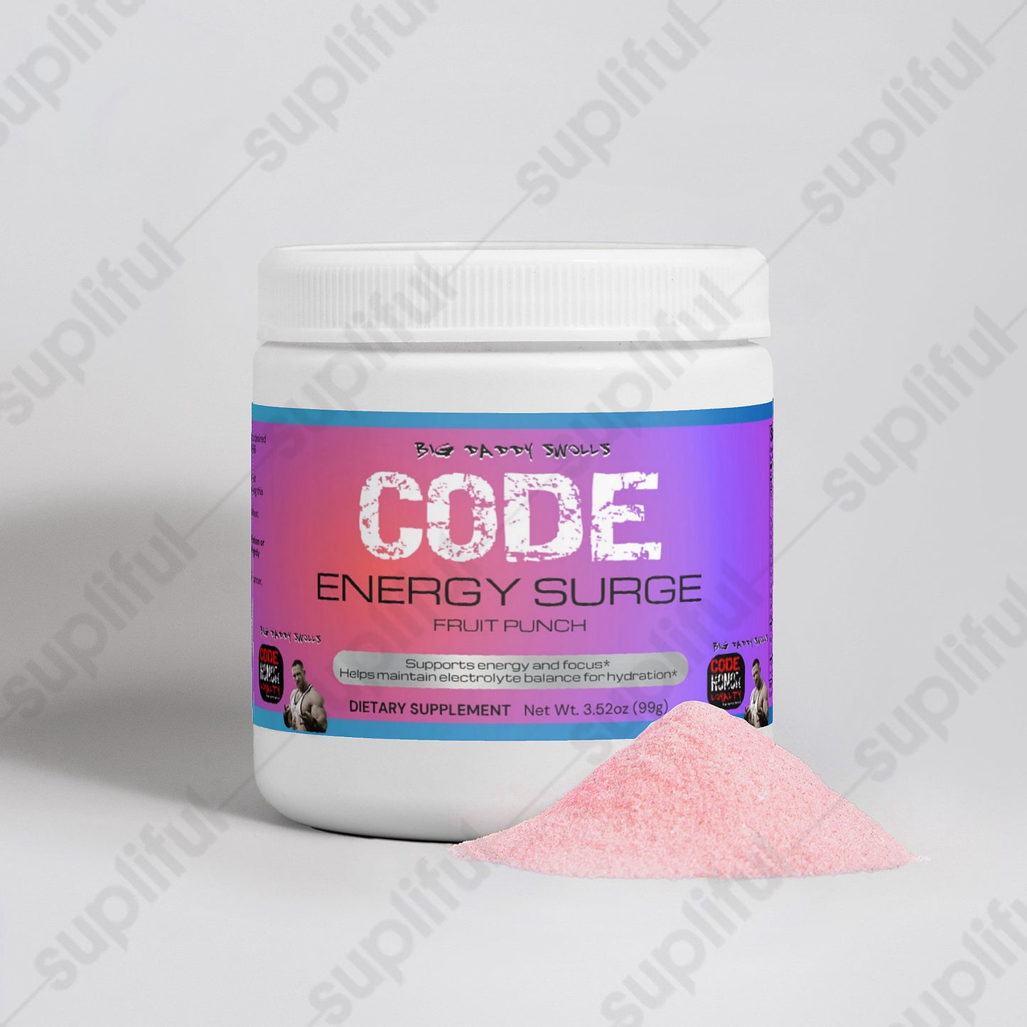 CODE Supplements - (Fruit Punch) Pre Workout Energy Powder